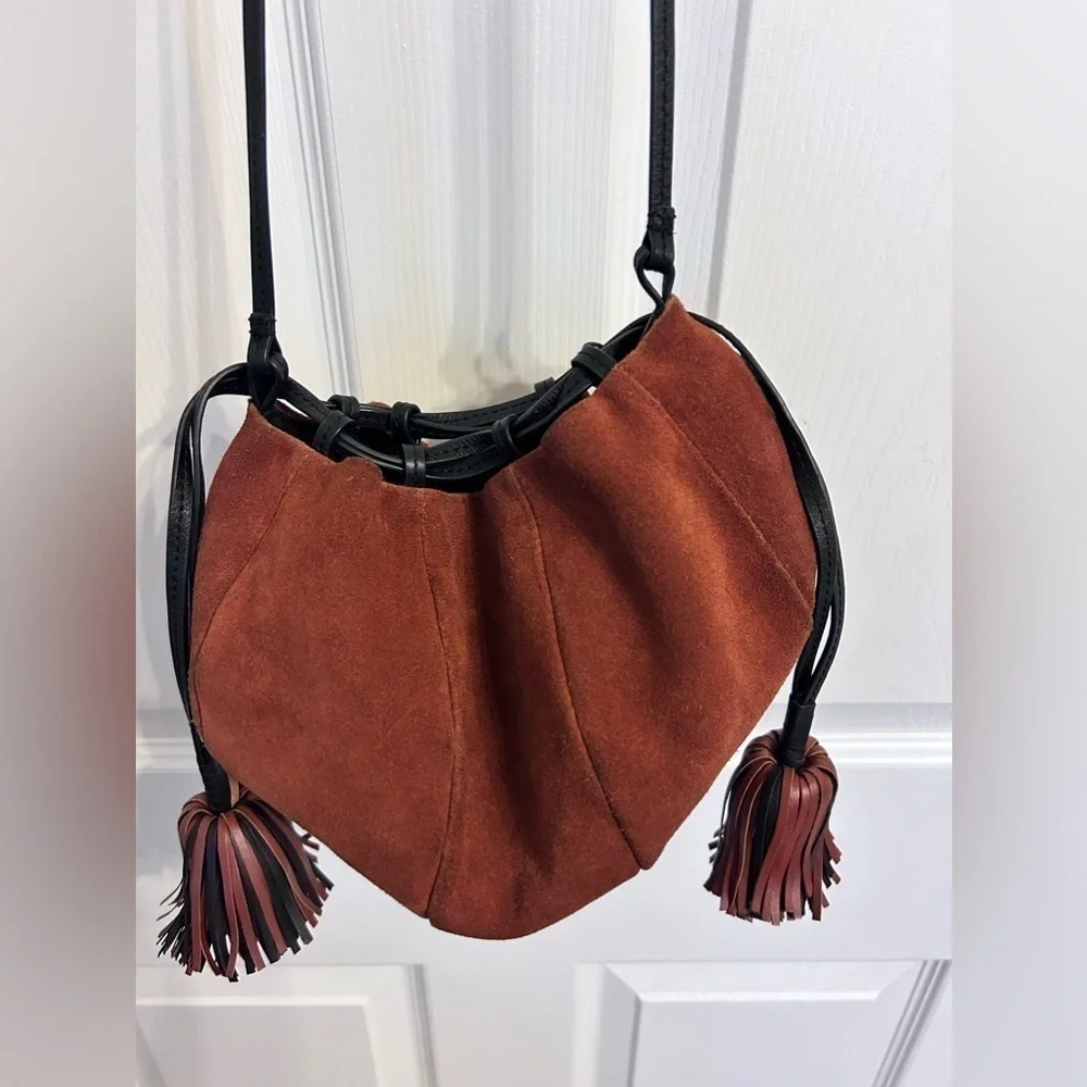 Ulla Johnson, Brea Bucket Bag in Burnt Orange